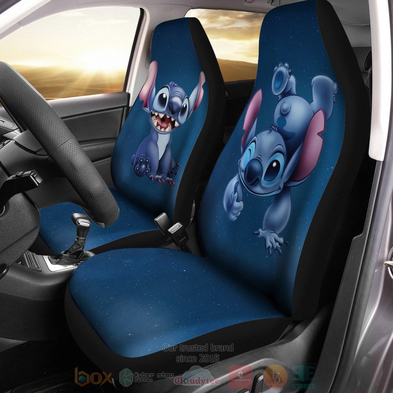 BEST Stitch Funny Disney Cartoon Car Seat Covers 6