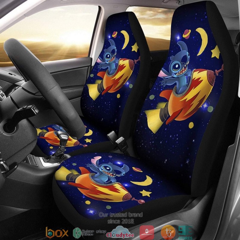 BEST Stitch Space Disney Cartoon Car Seat Covers 8