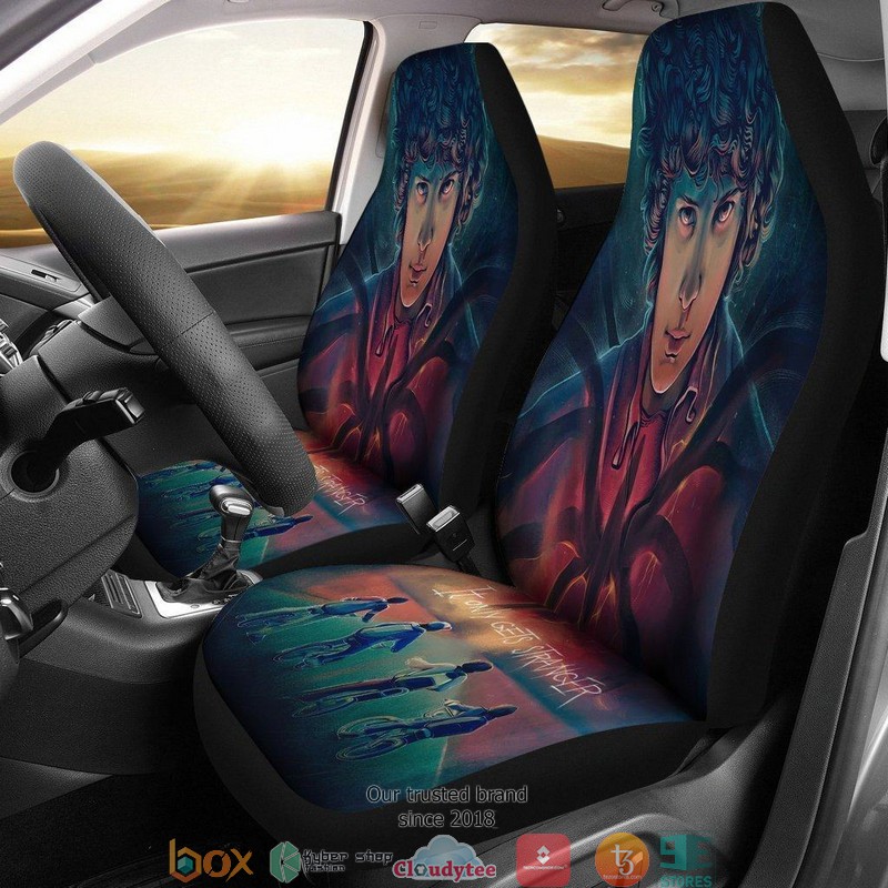 BEST Stranger Things Art Face Car Seat Covers 8