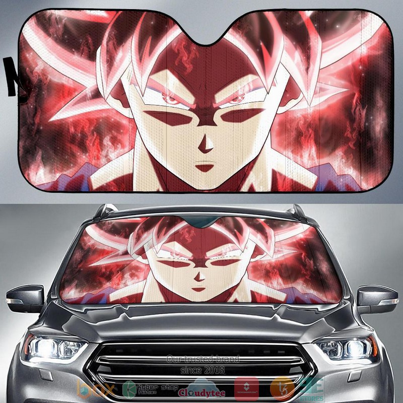 BEST Super Saiyan Goku Dragon Ball pink 3D Car Sunshades 7