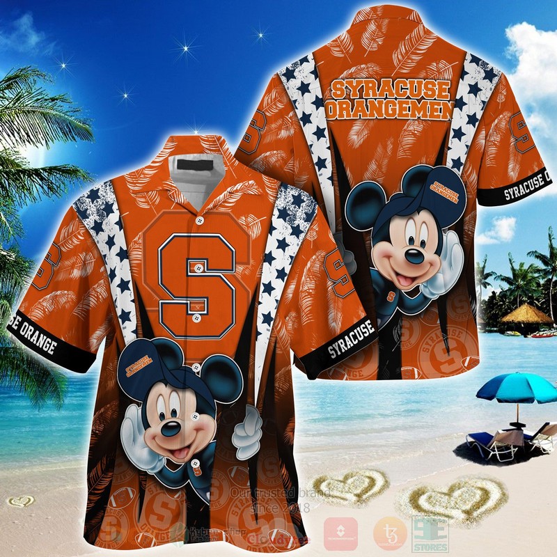 HOT Syracuse Orange Mickey Mouse 3D Tropical Shirt 6