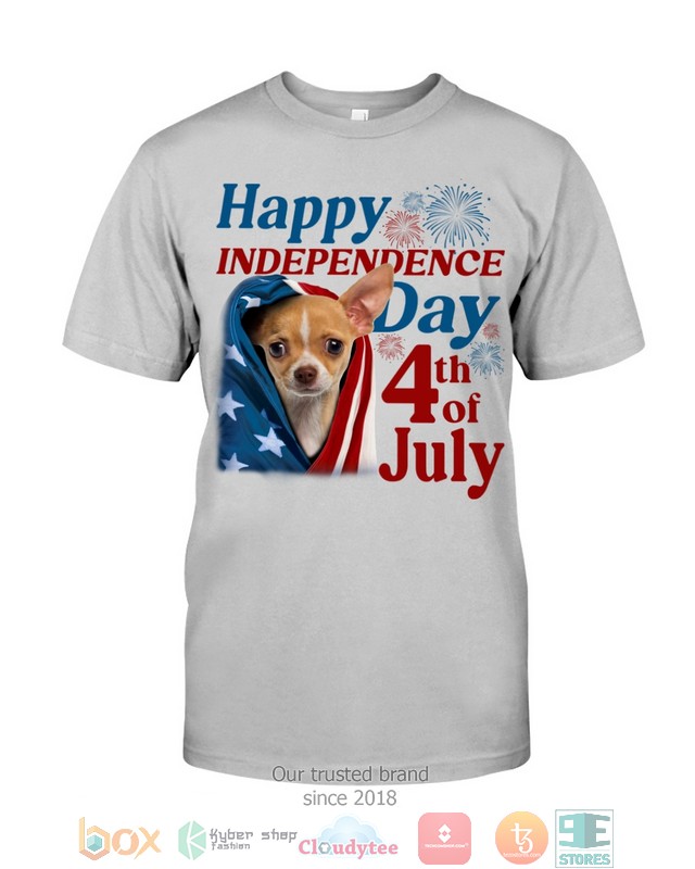 NEW Tan Chihuahua Happy Independence Day 4th Of July Hoodie, Shirt 46