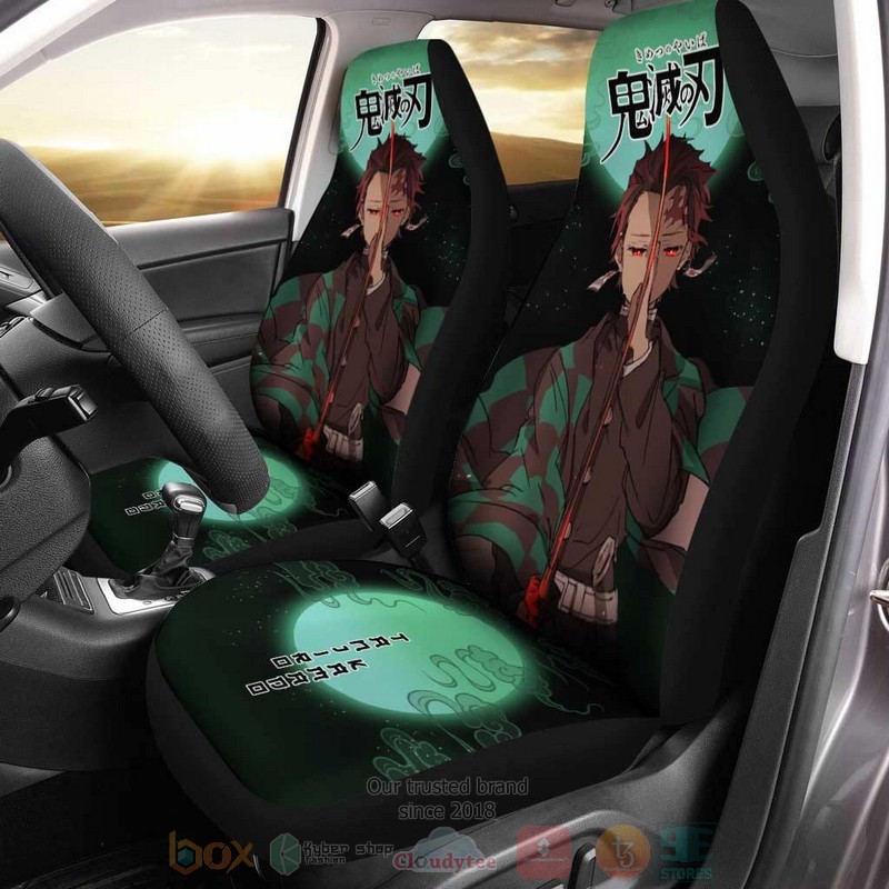BEST Tanjiro Kamado Demon Slayer Kimetsu no Yaiba Car Seat Covers 6