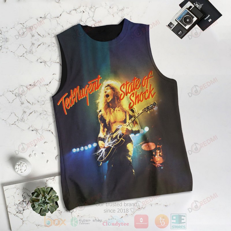HOT Ted Nugent State of Shock 3D Tank Top 6