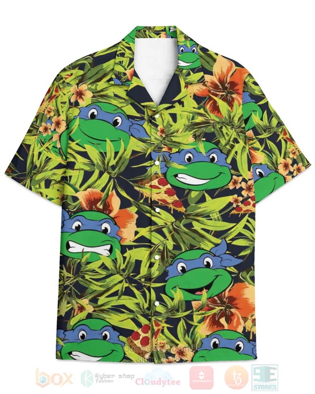 STYLE Teenage Mutant Ninja Turtles Leonardo Short Sleeve Hawaii Shirt 4