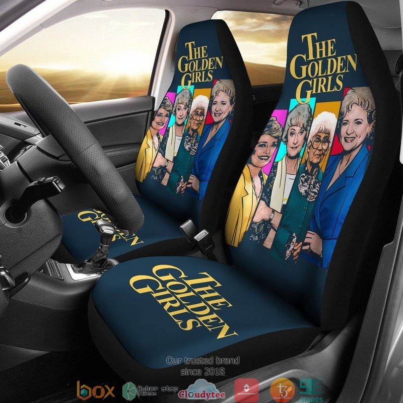BEST The Golden Girls Art Design The Golden Girls Sitcom Green Car Seat Covers 8