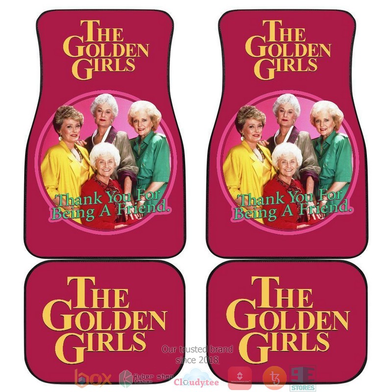 BEST The Golden Girls TV Show Circle Friend Car Floor Mat 11