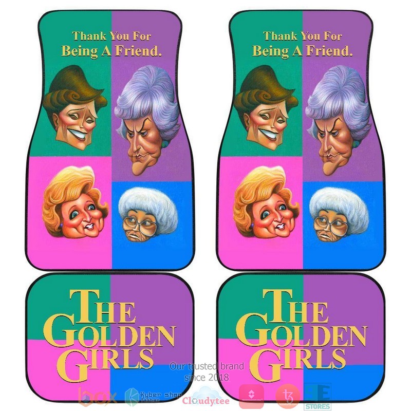 BEST The Golden Girls Colorful TV Show Car Floor Mat 1
