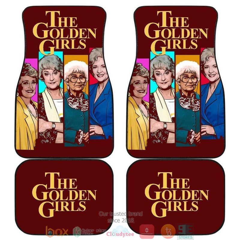 BEST The Golden Girls Colorful TV Show Car Floor Mat 12