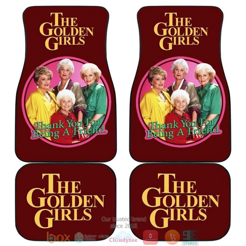 BEST The Golden Girls Circle Friend TV Show Car Floor Mat 12