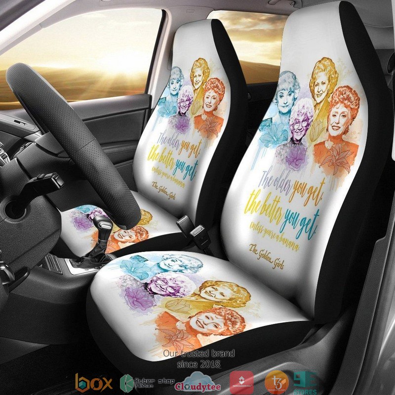 BEST The Golden Girls The Older The Better Car Seat Covers 8
