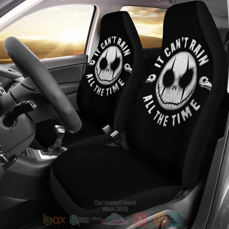 BEST The Nightmare Before Christmas Cant Rain All The Time Jack Scar Car Seat Covers 8