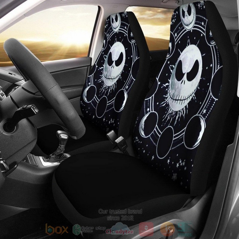 BEST The Nightmare Before Christmas Jack Scary Head Car Seat Covers 9
