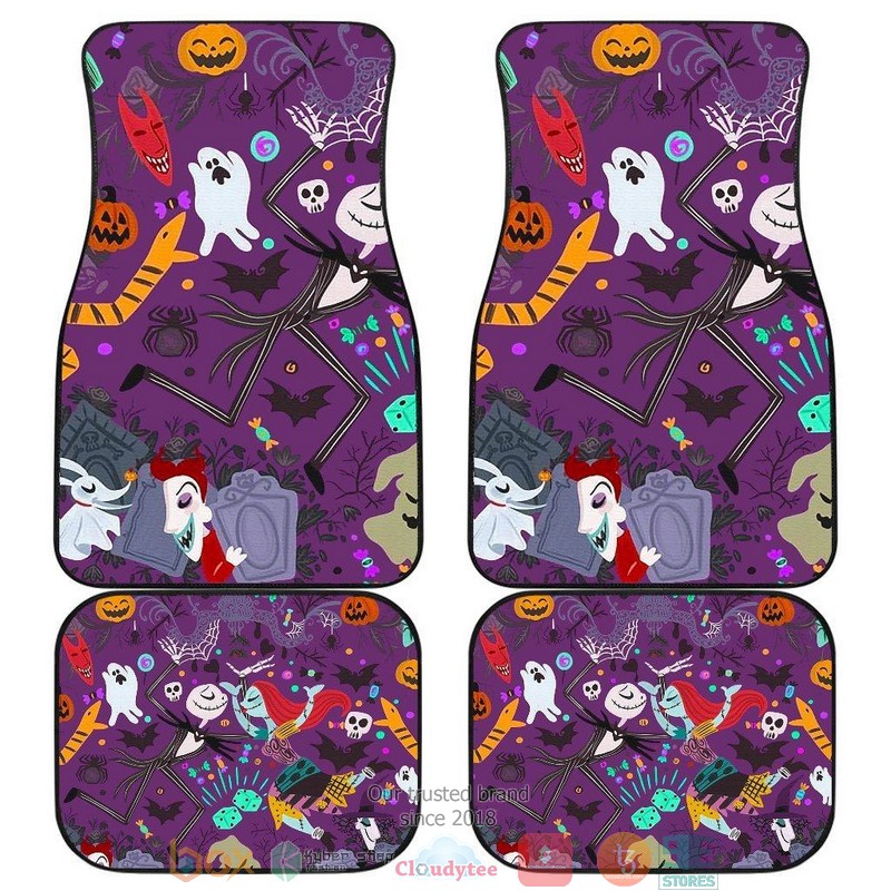 BEST The Nightmare Before Christmas NBC Characters Patterns Car Floor Mat 1