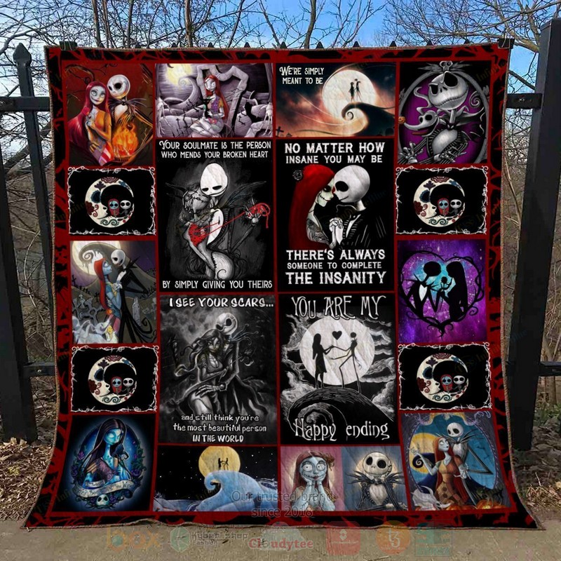 HOT The Nightmare Before Christmas Luxury Quilt 2
