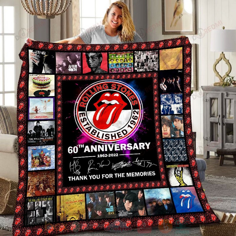 HOT The Rolling Stones Established 1962 Luxury Quilt 9