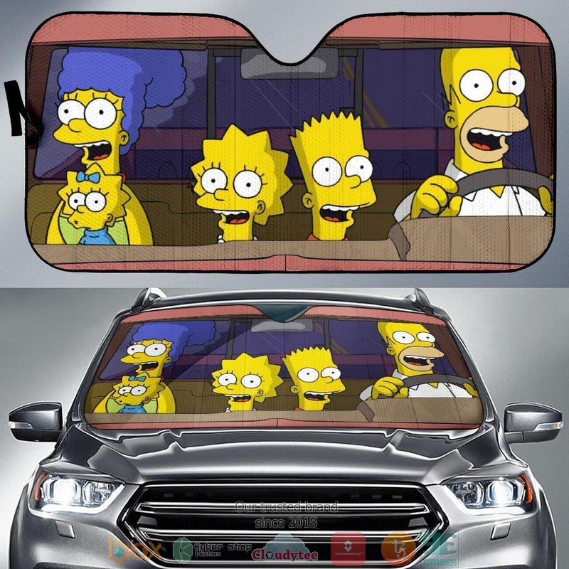BEST The Simpsons 3D Car Sunshades 6