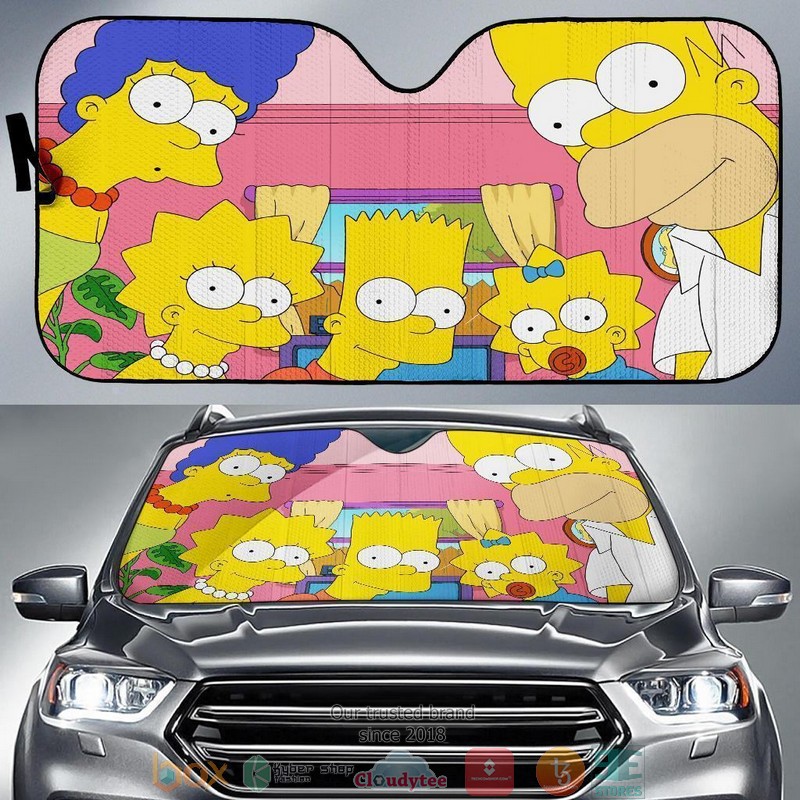 BEST The Simpsons Funny 3D Car Sunshades 7