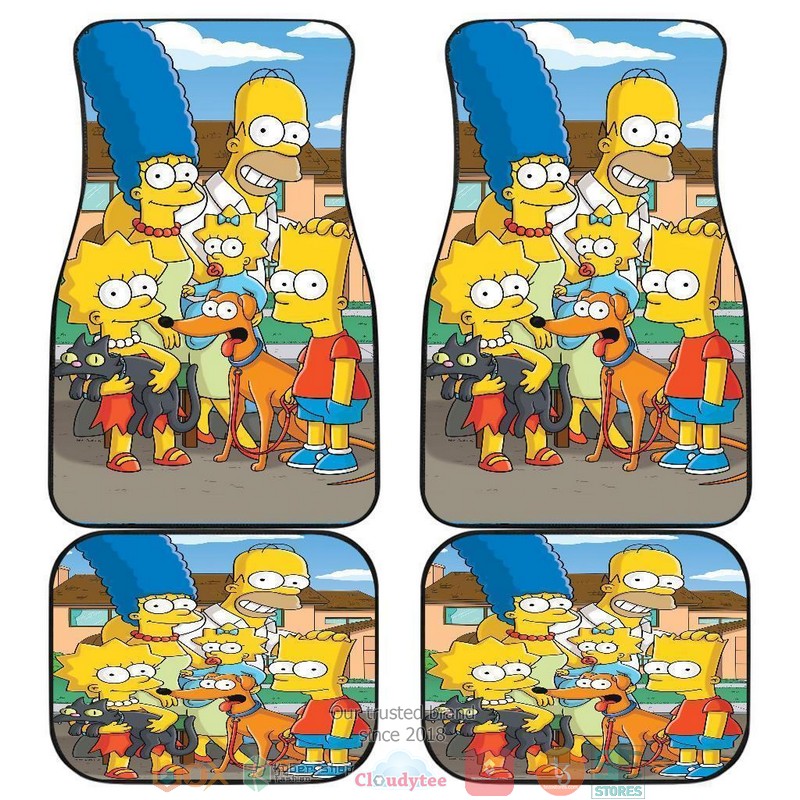 BEST The Simpsons TV Cartoon Car Floor Mat 11