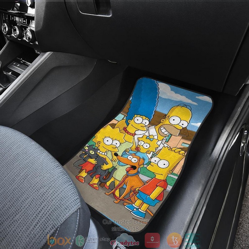 BEST The Simpsons TV Cartoon Car Floor Mat 4