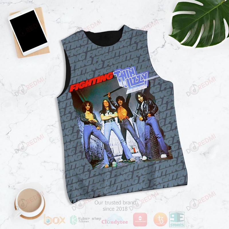 HOT Thin Lizzy Fighting 3D Tank Top 1