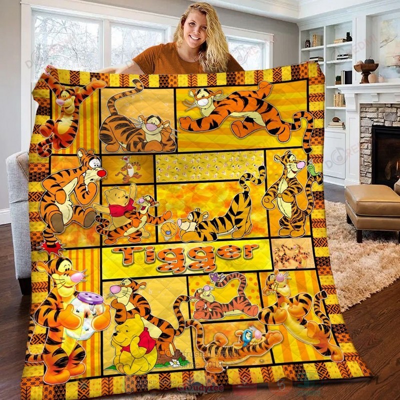 HOT Tigger and Pooh Cute Luxury Quilt 4