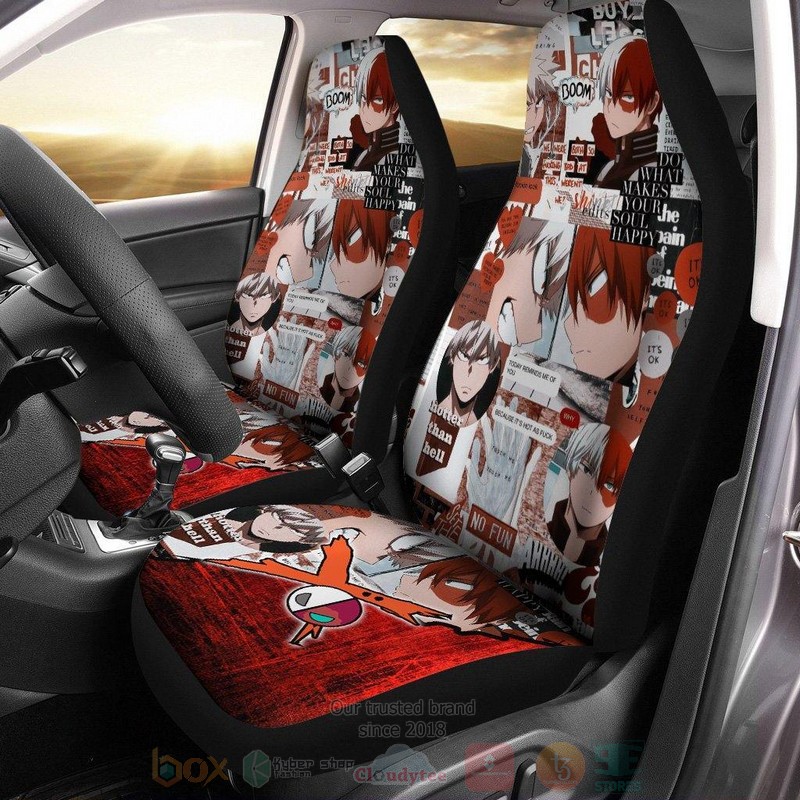 HOT Todoroki x Bakugo Manga Aesthetic Anime My Hero Academia Car Seat Cover 9