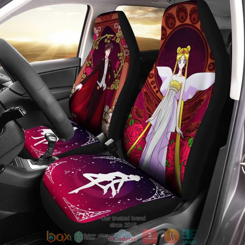BEST Tuxedo Mask x Sailor Mars Car Seat Cover 6