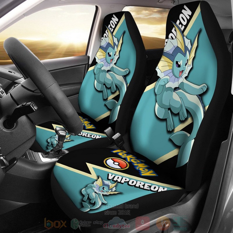 HOT Vaporeon Anime Pokemon 3D Seat Car Cover 8