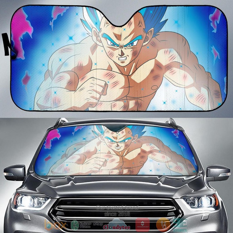 BEST Vegeta Dragon Ball blue 3D Car Sunshades 6