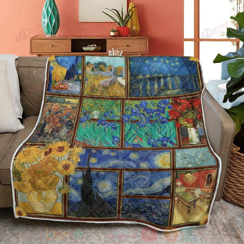 HOT Vincent van Gogh Art Luxury Quilt 3