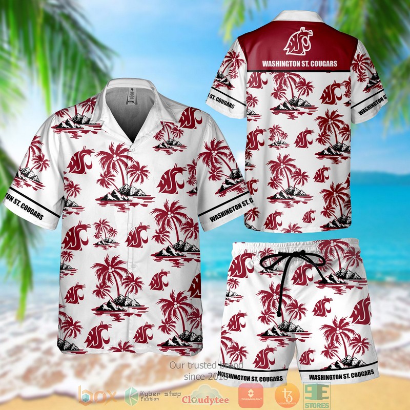 BEST Washington St. Cougars Hawaii Shirt, Shorts 2
