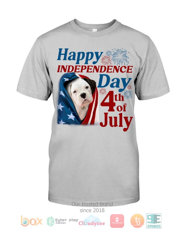 NEW White Boxer Happy Independence Day 4th Of July Hoodie, Shirt 44