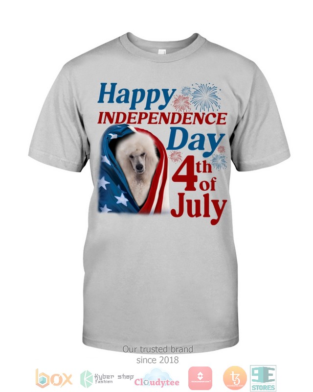 NEW White Standard Poodle Happy Independence Day 4th Of July Hoodie, Shirt 47
