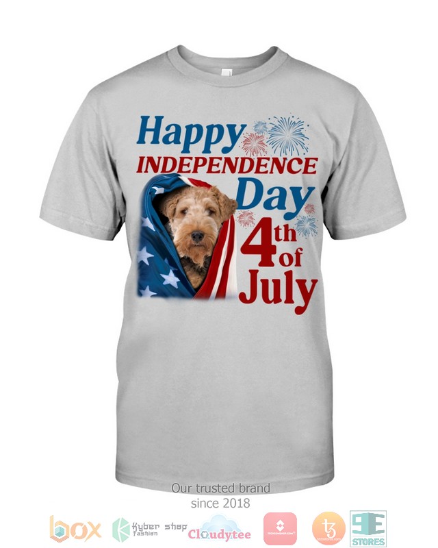 NEW Wire Fox Terrier Happy Independence Day 4th Of July Hoodie, Shirt 46