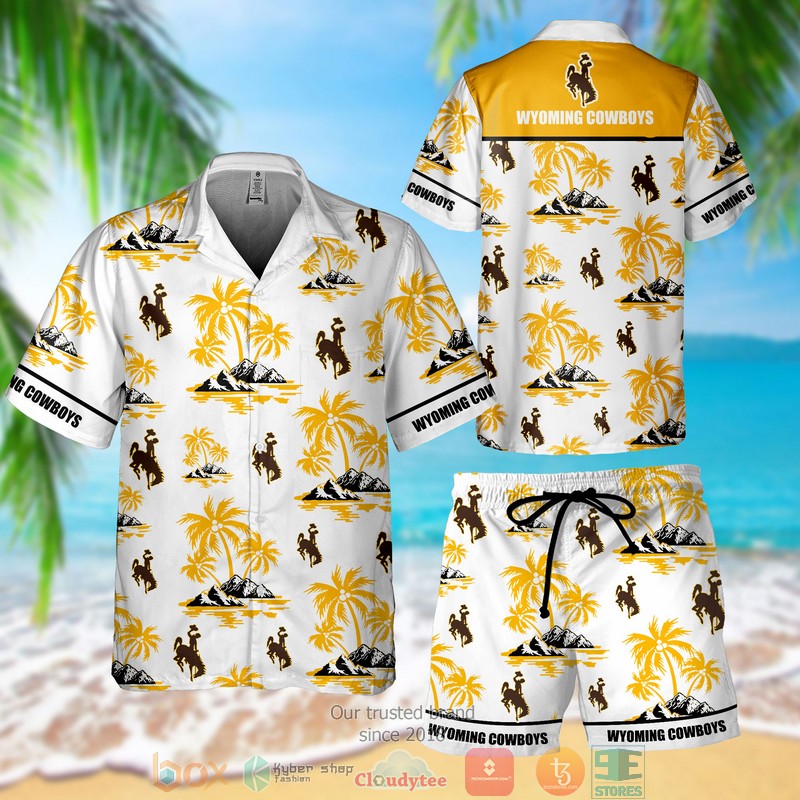 BEST Wyoming Cowboys Hawaii Shirt, Shorts 3