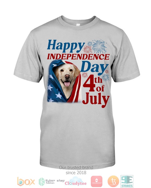 NEW Yellow Labrador Happy Independence Day 4th Of July Hoodie, Shirt 47