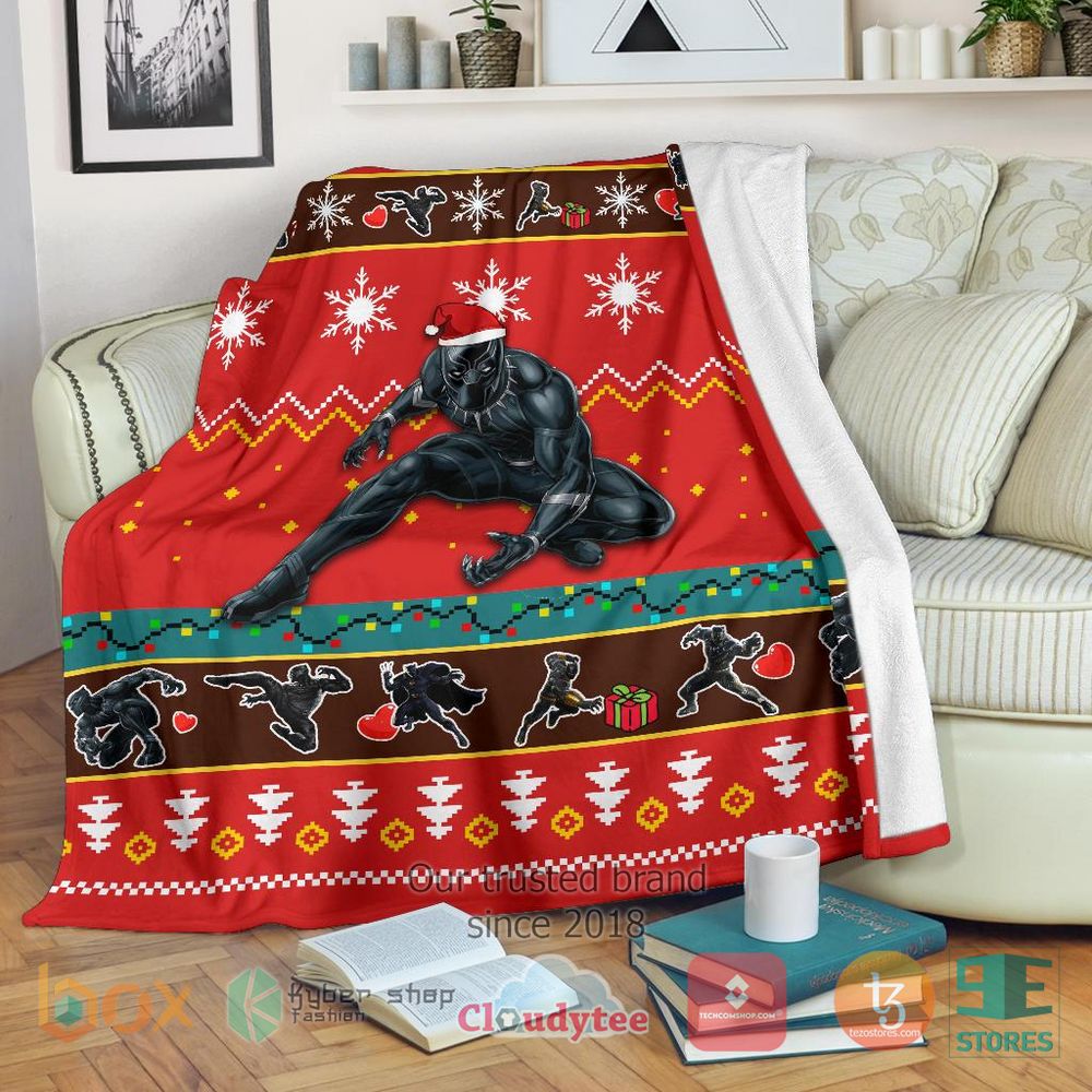 HOT Black Panther Christmas Blanket 16