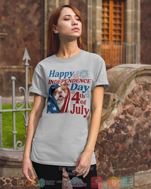 Old English Bulldog Happy Independence Day 4th of July shirt, sweatshirt 16