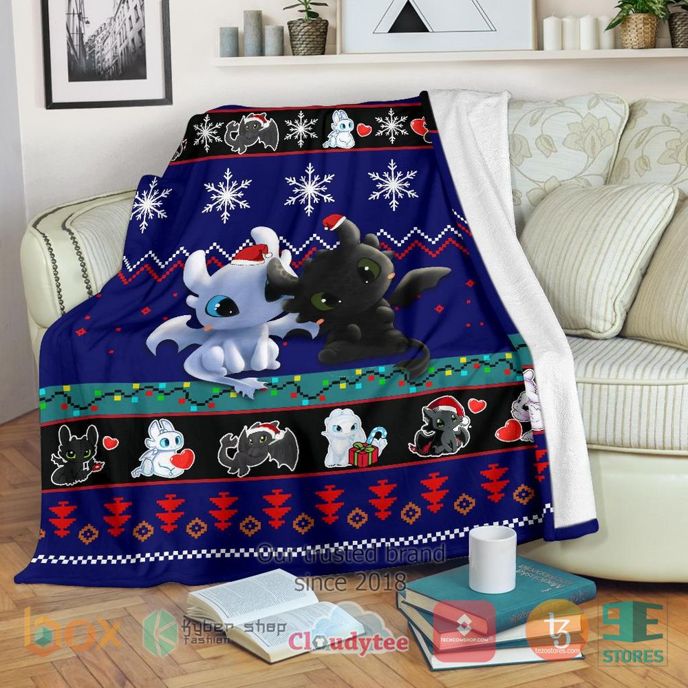 HOT How To Train Your Dragon Christmas Blanket 17