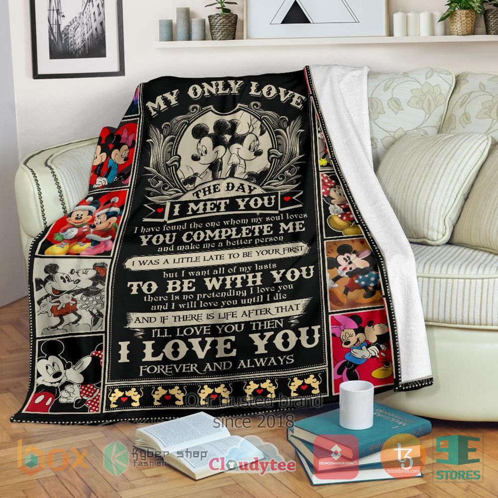 HOT Mickey and Minnie My Only Love The Day I Met You Blanket 17