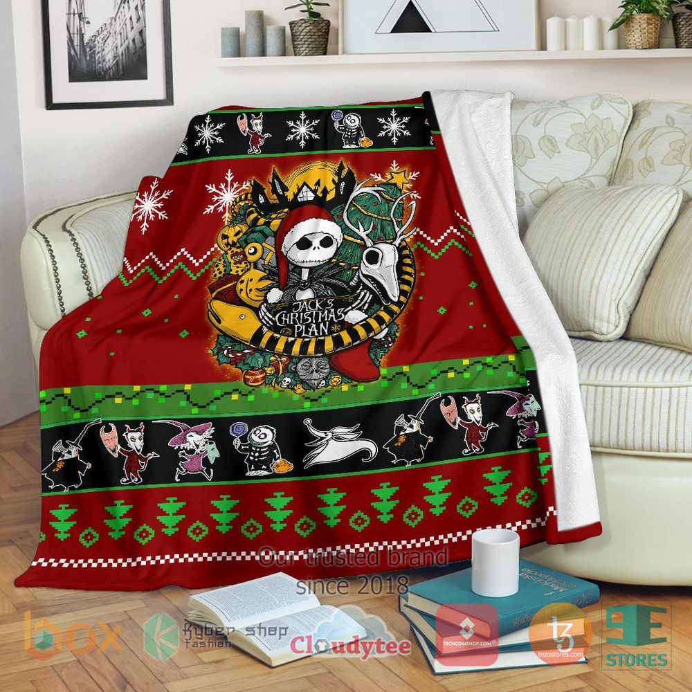HOT Nightmare Before Christmas Christmas Blanket 10