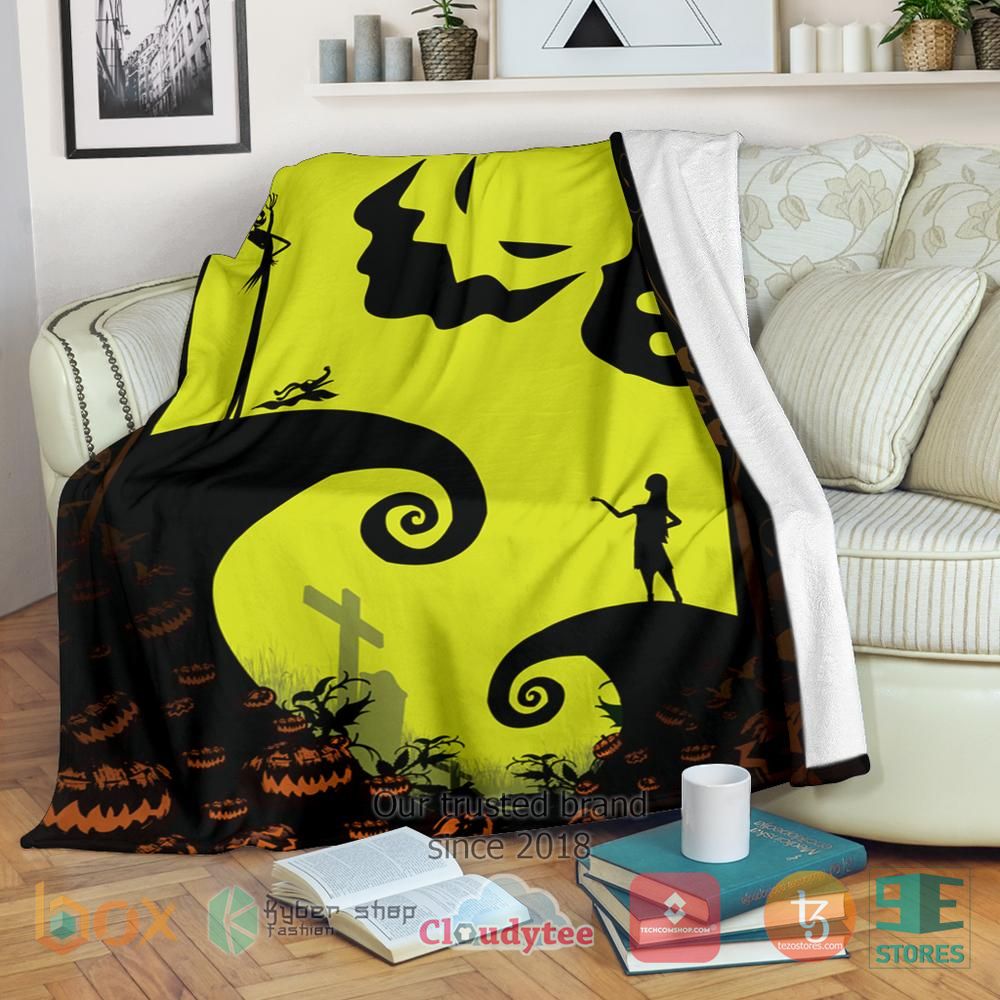 HOT Nightmare Before Christmas Sally and night ghost Blanket 10