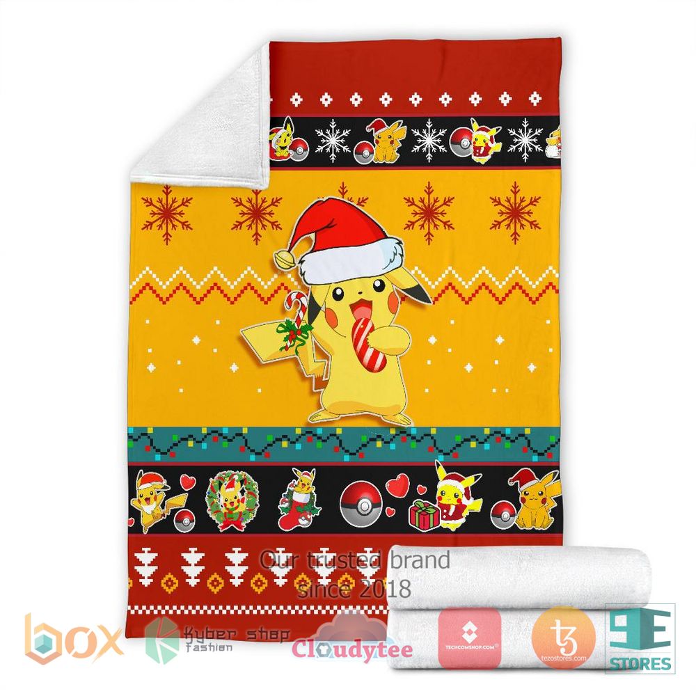 HOT Pikachu Yellow Christmas Blanket 7 HOT Pikachu Yellow Christmas Blanket - Image 7