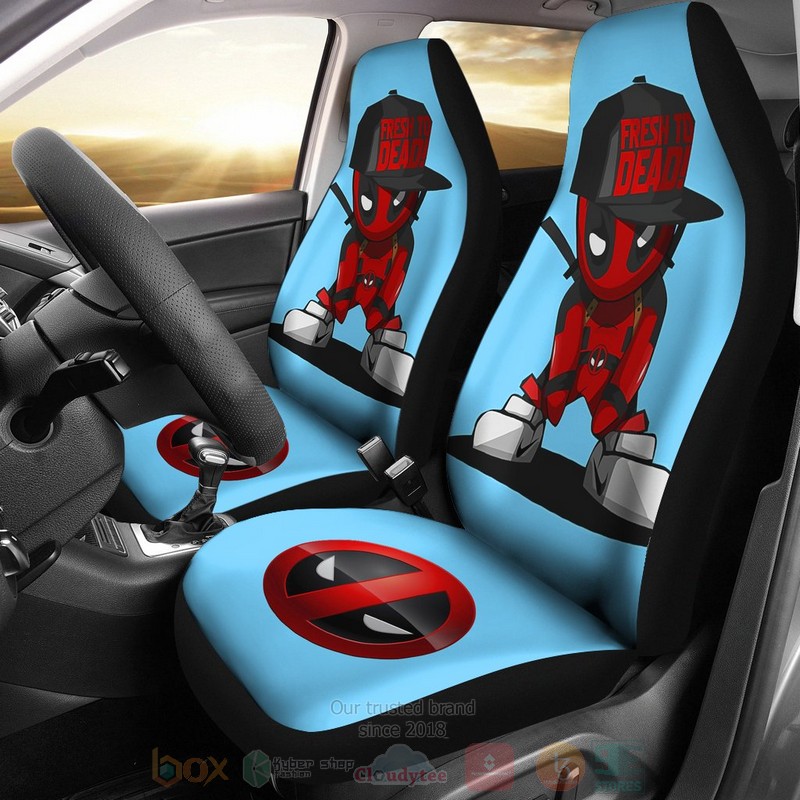 HOT Deadpool Stitch Disney Cartoon Car Seat Cover 9