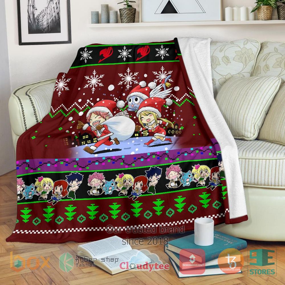 HOT Red Fairy Tail Christmas Blanket 16