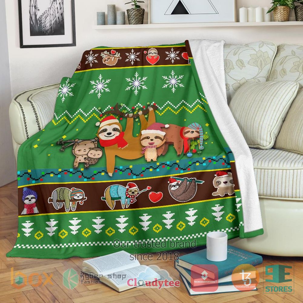 HOT Sloth Christmas Blanket 17
