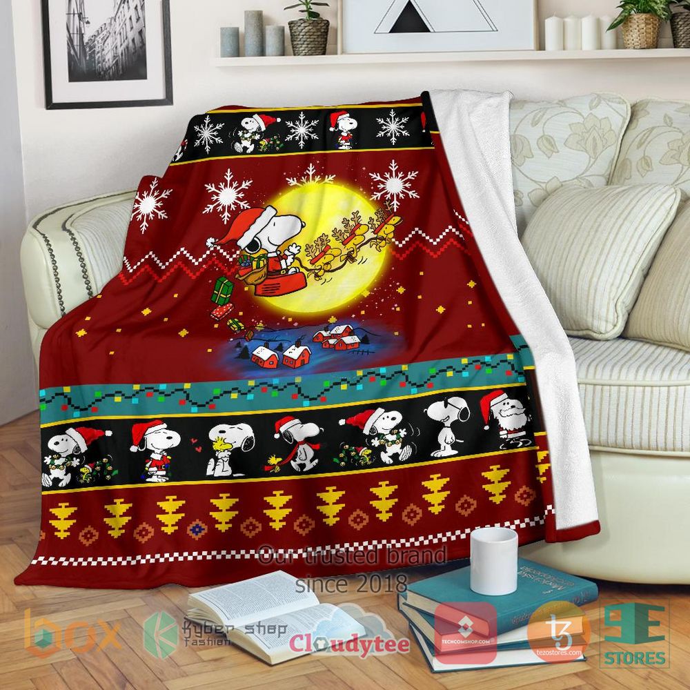 HOT Snoopy Red Christmas Blanket 16
