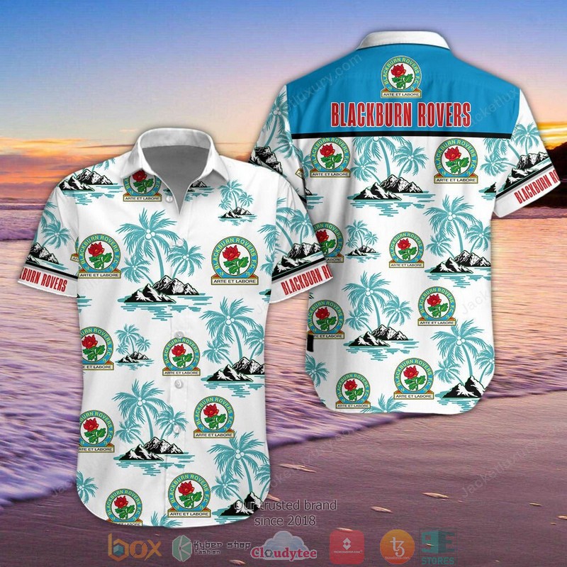 Blackburn Rovers 3D Hawaiian Shirt, Shorts 7