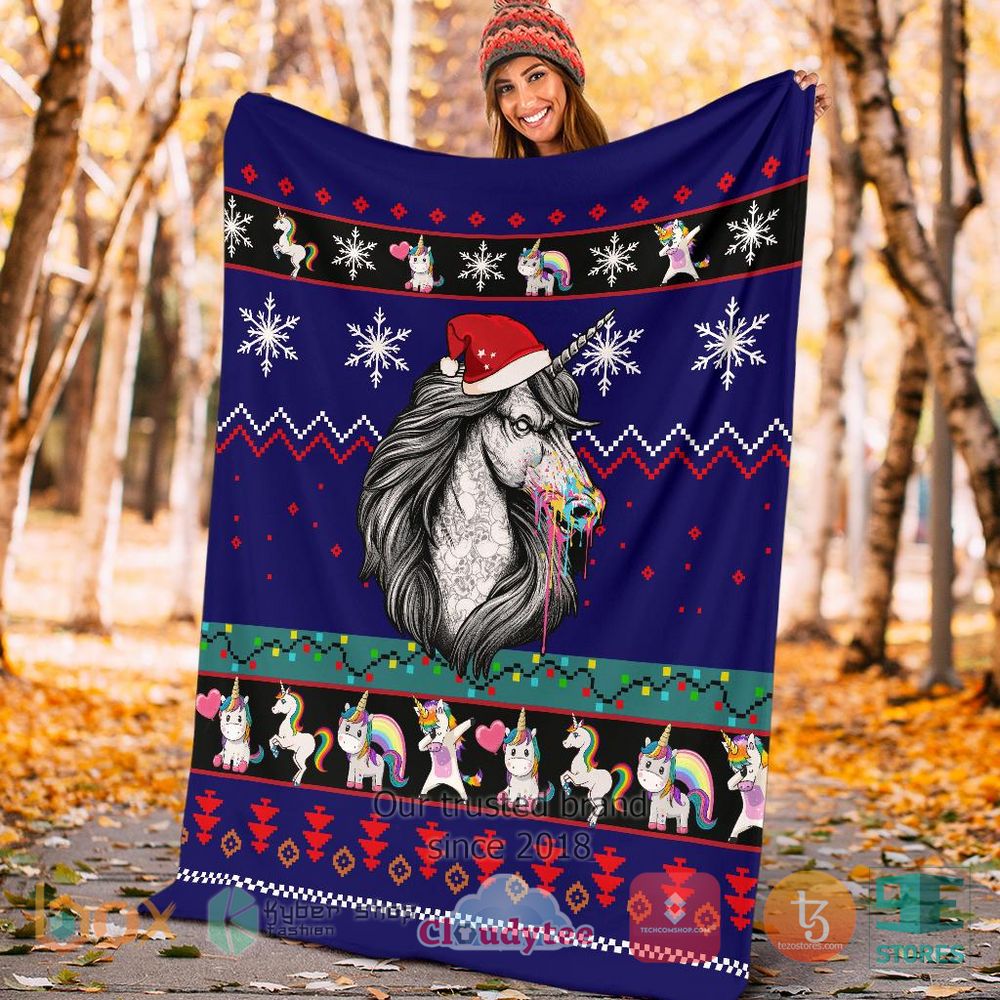 HOT Unicorn Christmas Blanket 4 HOT Unicorn Christmas Blanket - Image 4